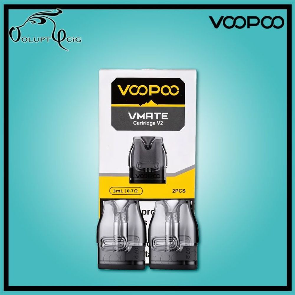 Cartouche Vmate V2 0.7 ohms  3ml - Voopoo (Pack de 2)
