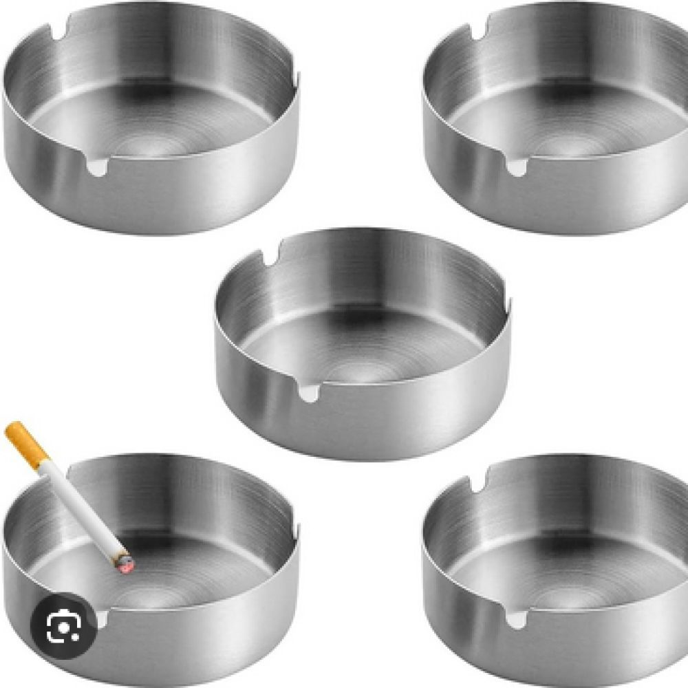 CENDRIER INOX 10CM X5