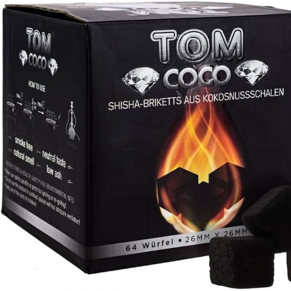 Charbons cubes coco 1kg Ã— 3 TOM