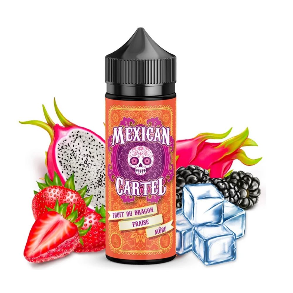 E-LIQUIDE Mexican Cartel 100ml | Fruit du Dragon - Fraise - Mure