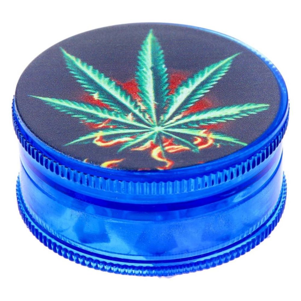 GRINDER feuille de chanvre multicolor boite bleue 40 MM