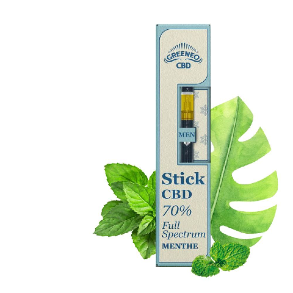 VAPE PEN CBD Stick Menthe 70% FS Greeneo