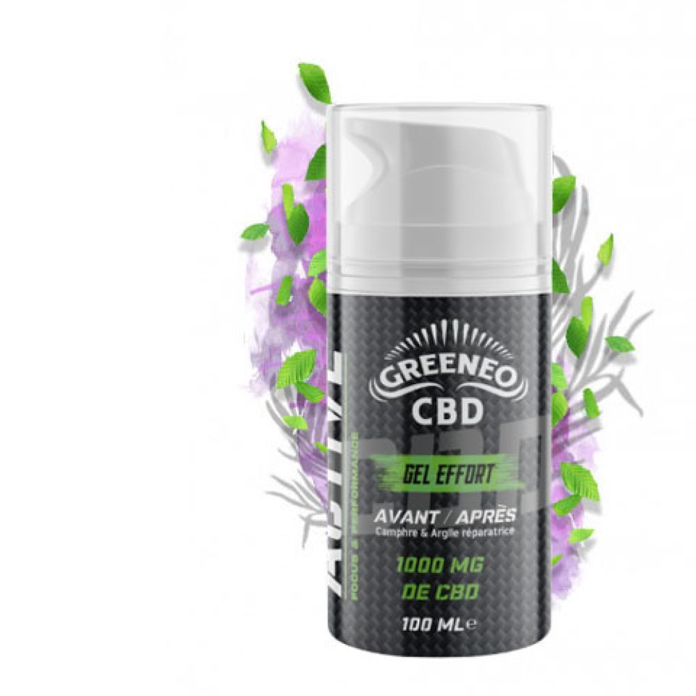 COSMETIQUES CBD Gel Effort CBD Active 1000mg Greeneo