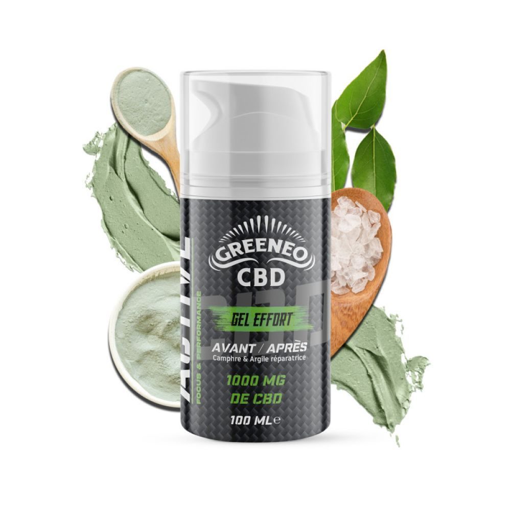 COSMETIQUES CBD Gel effort CBD Active 100mg Greeneo