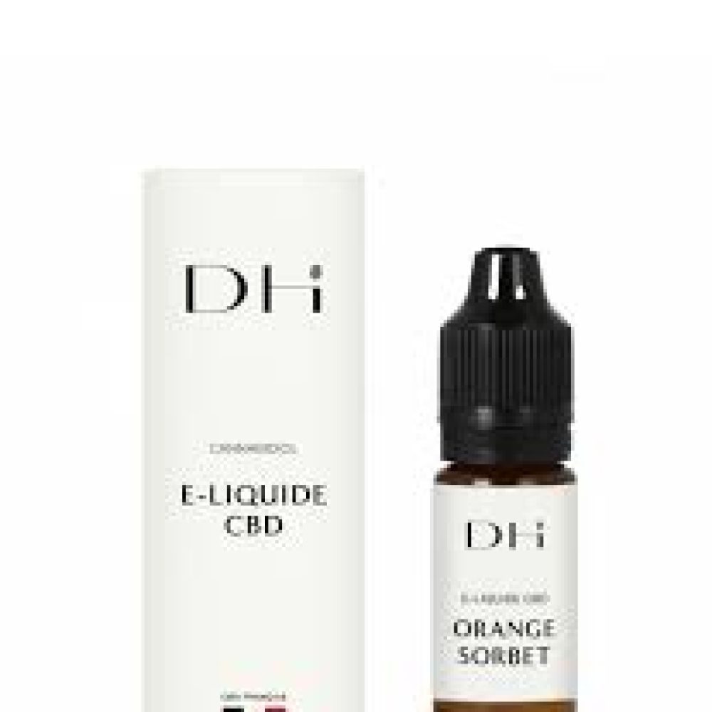 E-LIQUIDE CBD ORANGE SORBET -Packaging : DELI-HEMP- PourcentageCBD : 10%