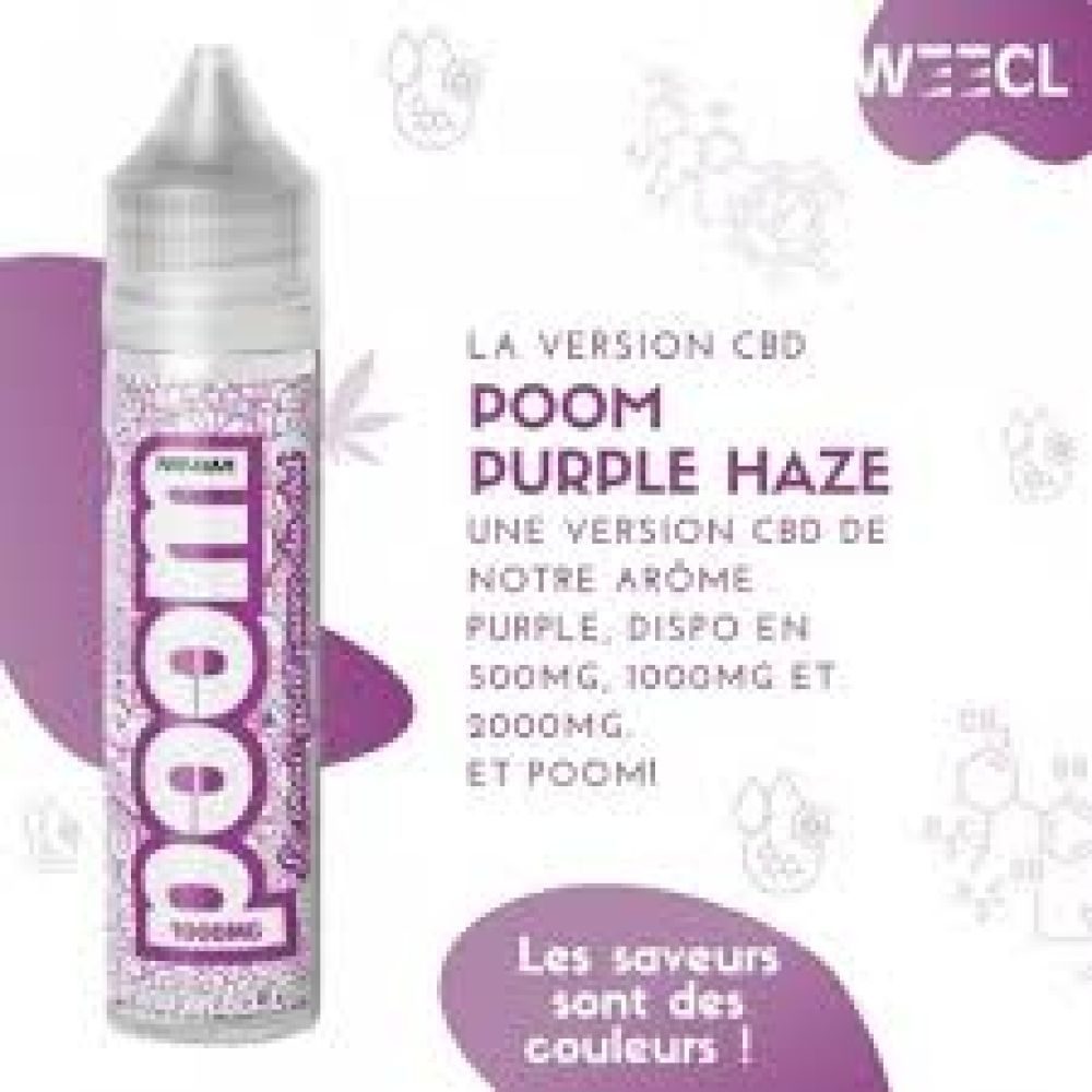E-LIQUIDE CBD Poom Purple Haze 50ml 1000mg