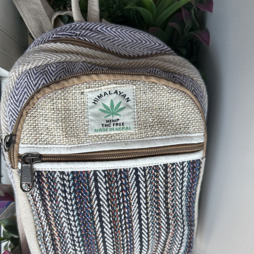 PETIT SAC A DOS FAIT MAIN HIMALAYA TINY (MARRON) nepal