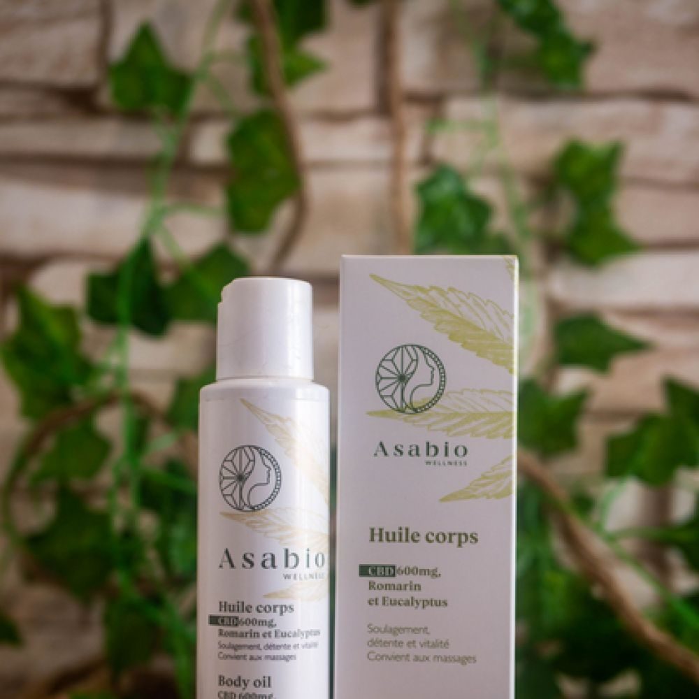 Cosmetique asabio huile cbd 600MG Corps