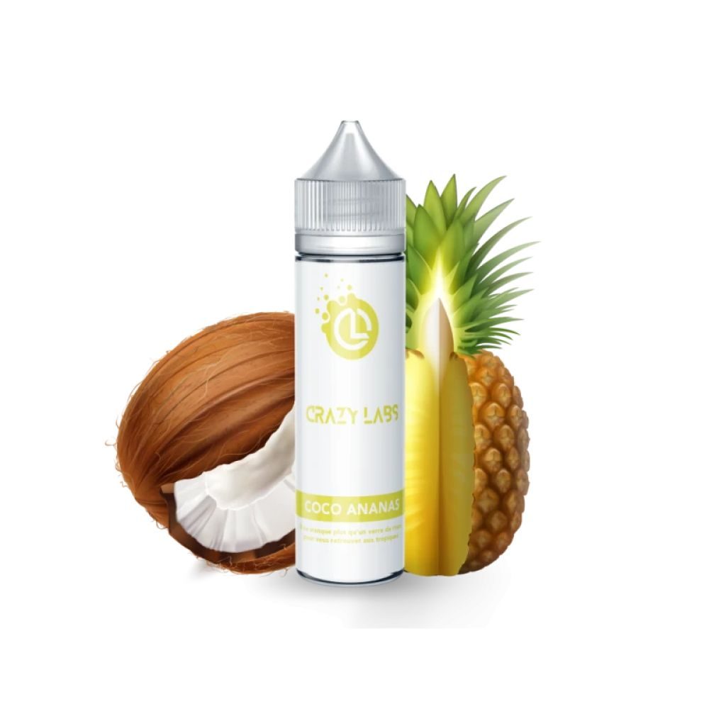 E-LIQUIDE crazy labs Coco Ananas 50ml