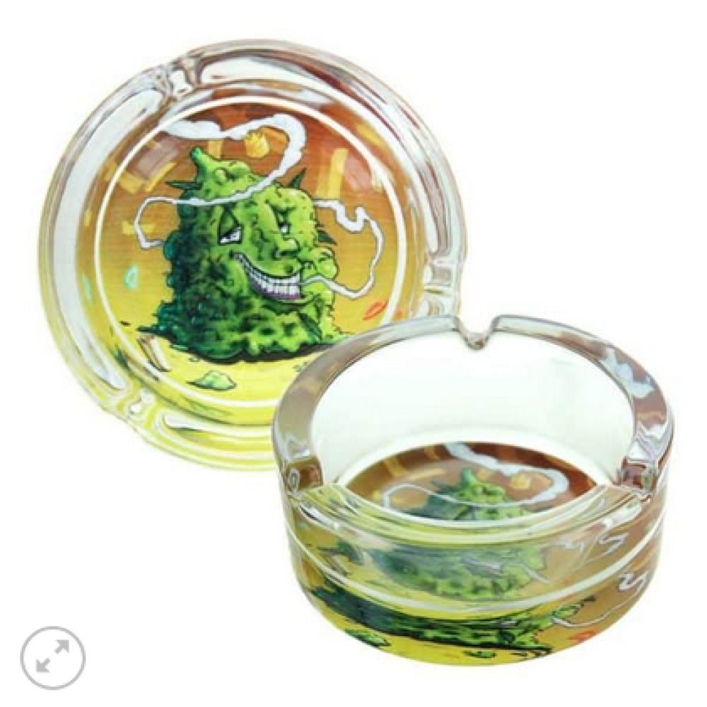 Cendrier LEAF  BUDS SKELETON verre