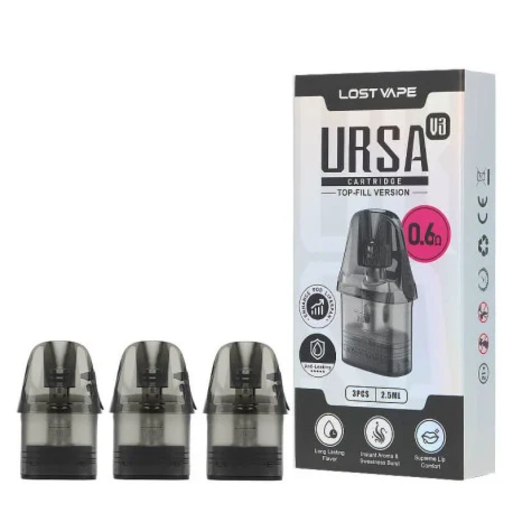Cartouche Ursa V2 0.6 - 2.5ml par 3 - Lost Vape