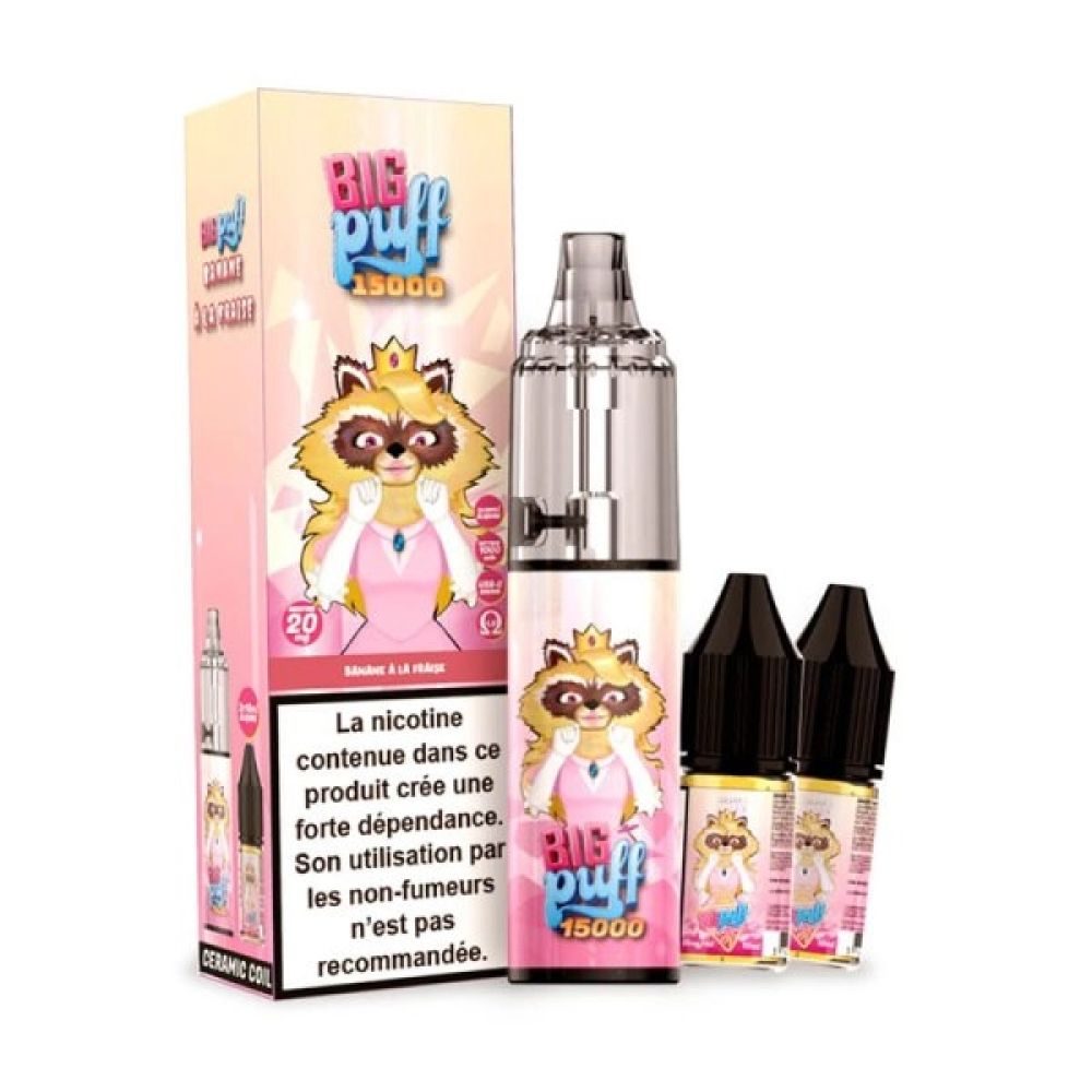 Puff 15k big puff 20MG BANANE FRAISE