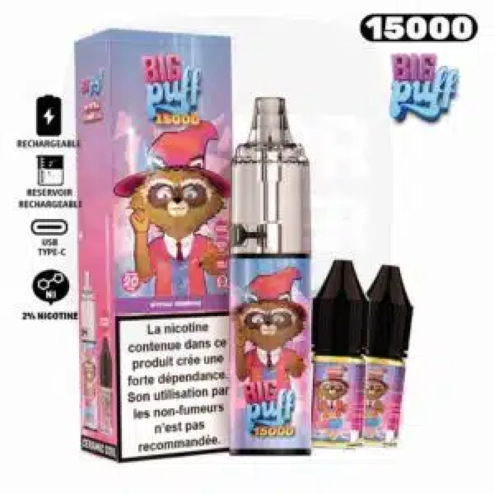 Puff 15k big puff 20MG myrtille framboise