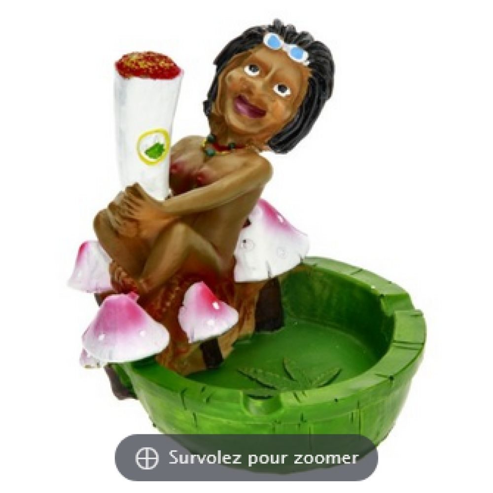 CENDRIER RESINE RASTA JOINT AND MUSH