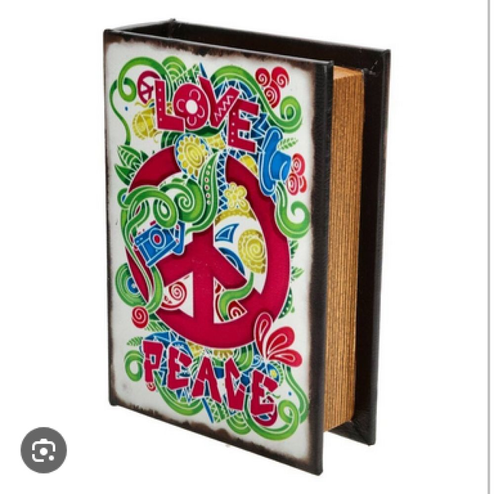 BOITE CACHETTE LIVRE LOVE AND PEACE