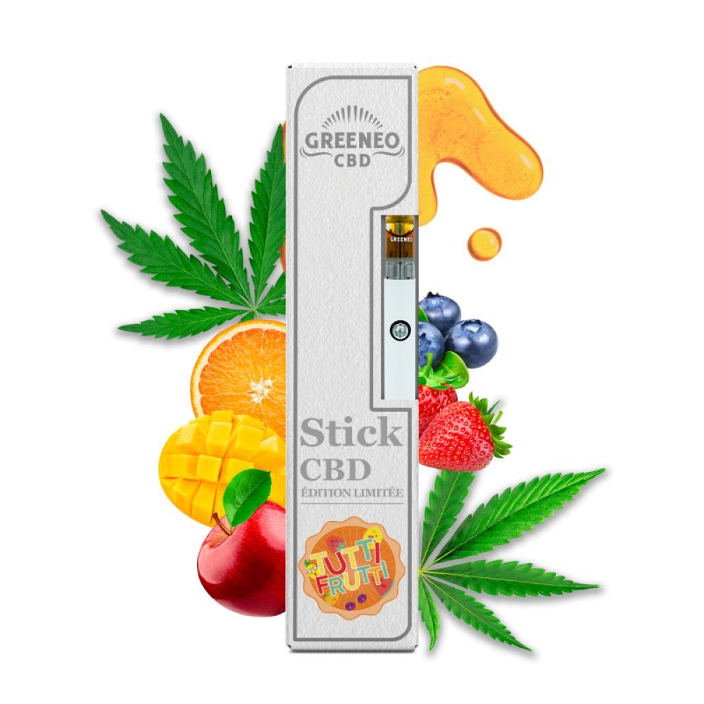 VAPE PEN CBD Ã©dition limitÃ©e tutti frutti 70% FS Greeneo