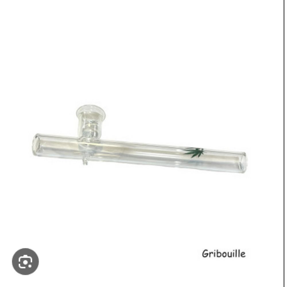PIPE EN VERRE FEUILLE CANNABIS