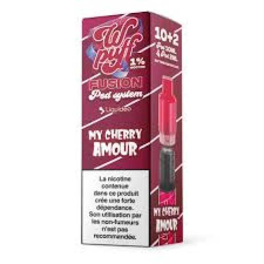 WPuff POD SYSTEM FUSION- My Cherry Amour 1%
