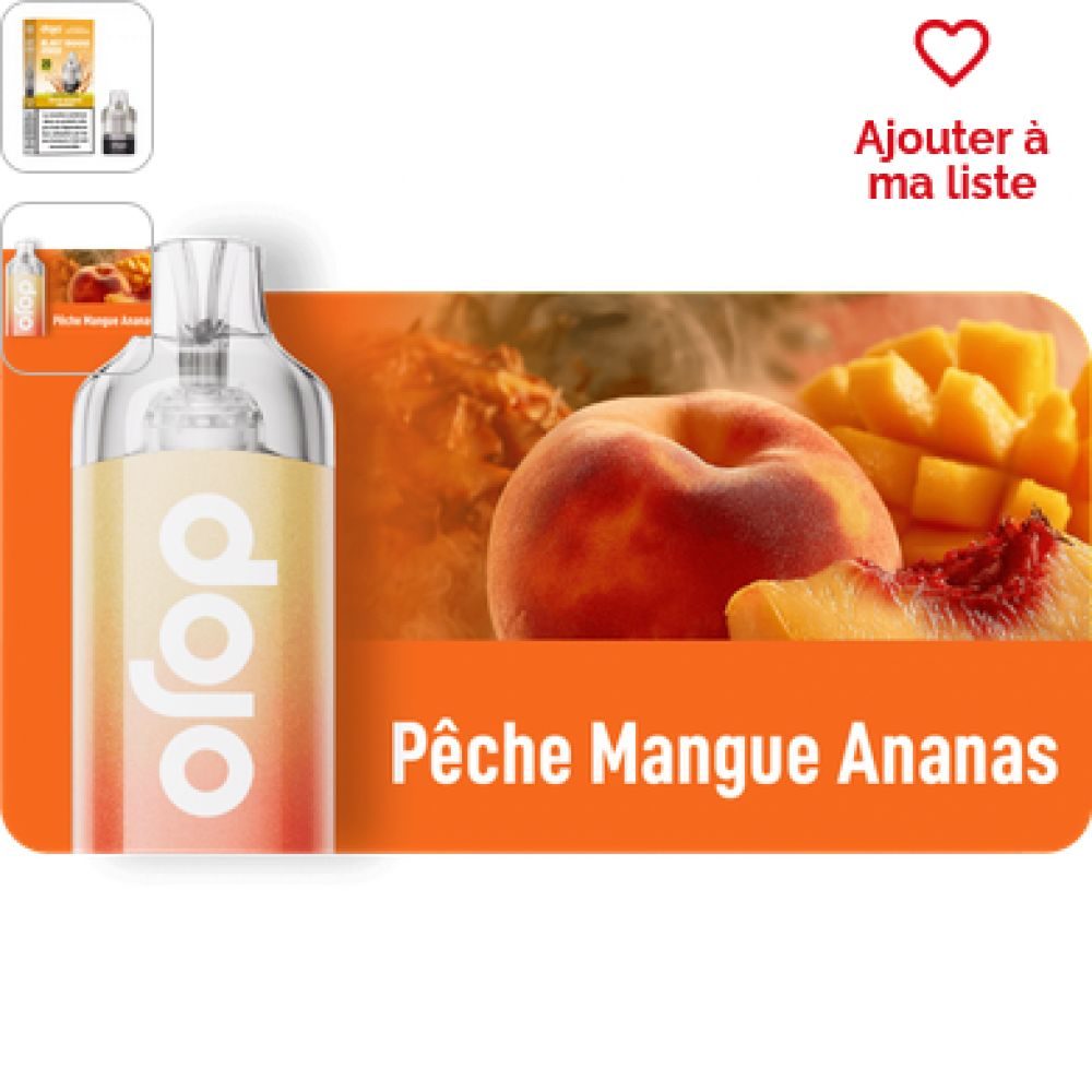 PUFF DOJO BLAST PACKAGE 30K PECHE ANANAS MANGUE
