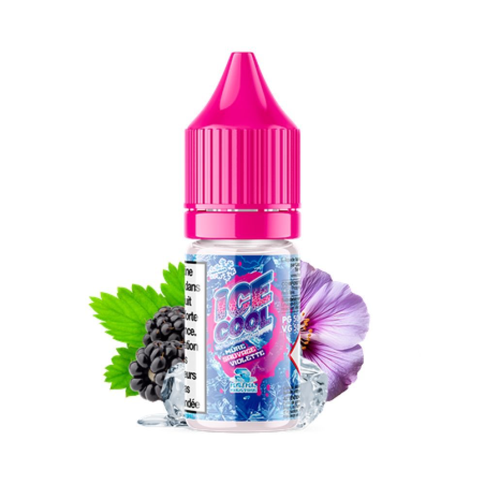 E-LIQUIDE Âµ ICE COOL MURE SAUVAGE VIOLETTE 6MG /10ML
