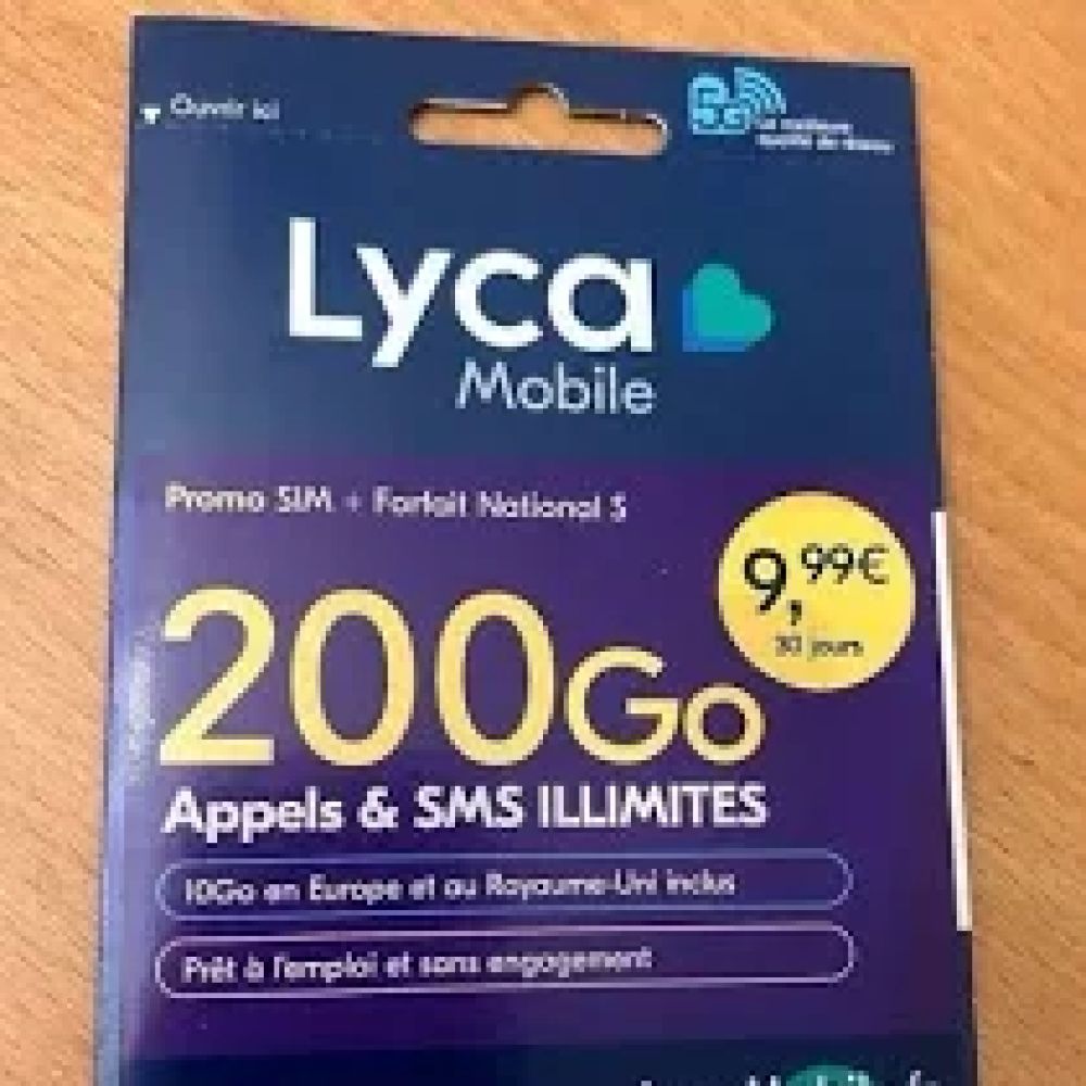 PUCE LYCA MOBILE 200GO