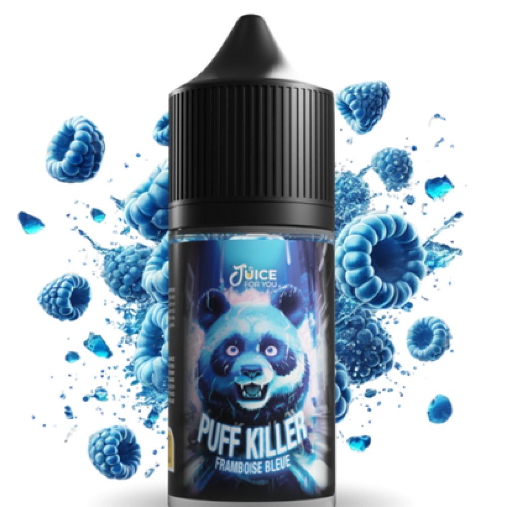 CONCENTRE PUFF KILLER FRAMBOISE /30ML BLEUE / JUICE FOR YOU