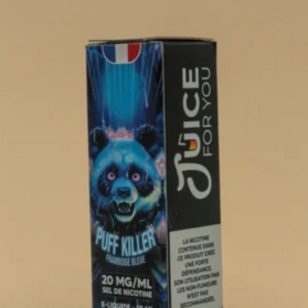 E-LIQUIDE SEL DE NICOTINE / PUFF KILLER - FRAMBOISE BLEUE  20MG /10ML