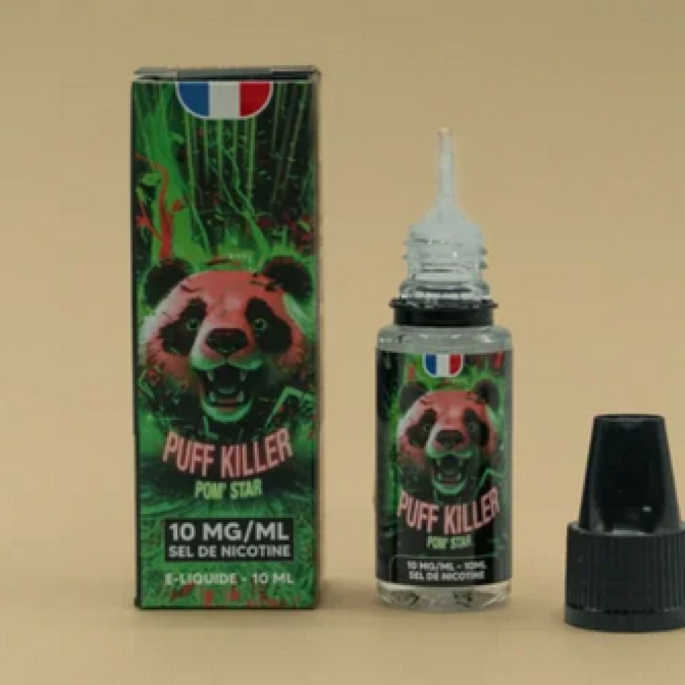 E-LIQUIDE SEL DE NICOTINE / PUFF KILLER - POM'STAR 10MG /10ML