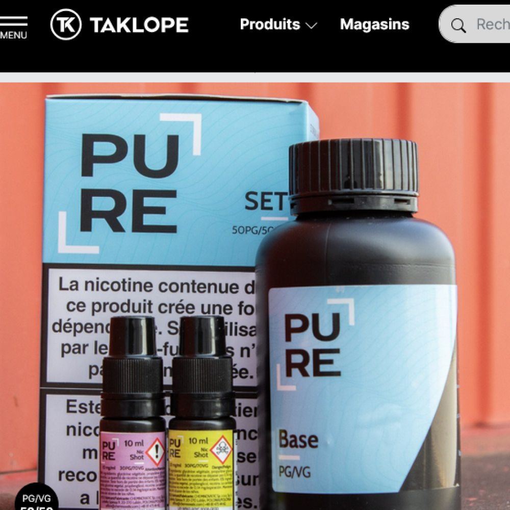 SET PURE BASE 50PG/50VG -500ML