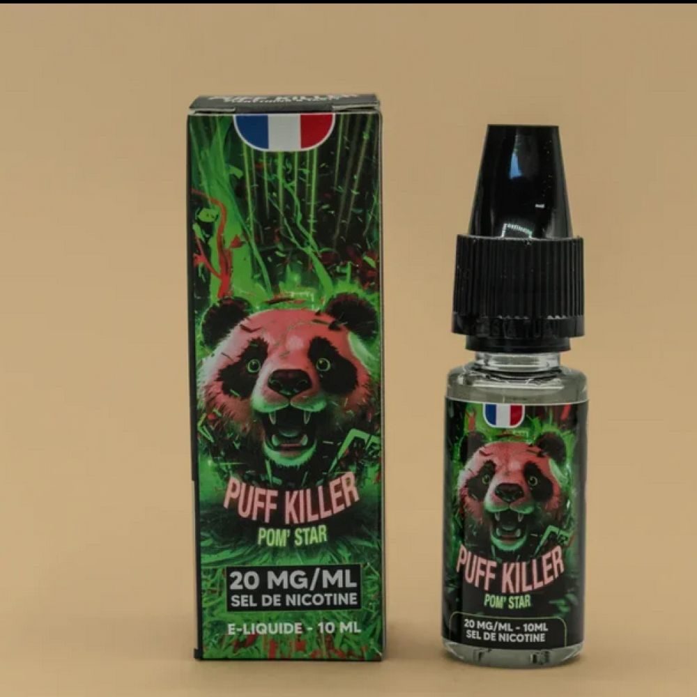 E-LIQUIDE SEL DE NICOTINE / PUFF KILLER - POM'STAR 20MG /10ML