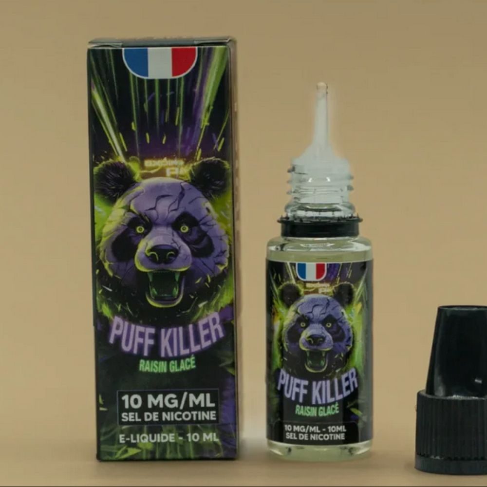 E-LIQUIDE SEL DE NICOTINE / PUFF KILLER - RAISIN GLACE  10MG /10ML