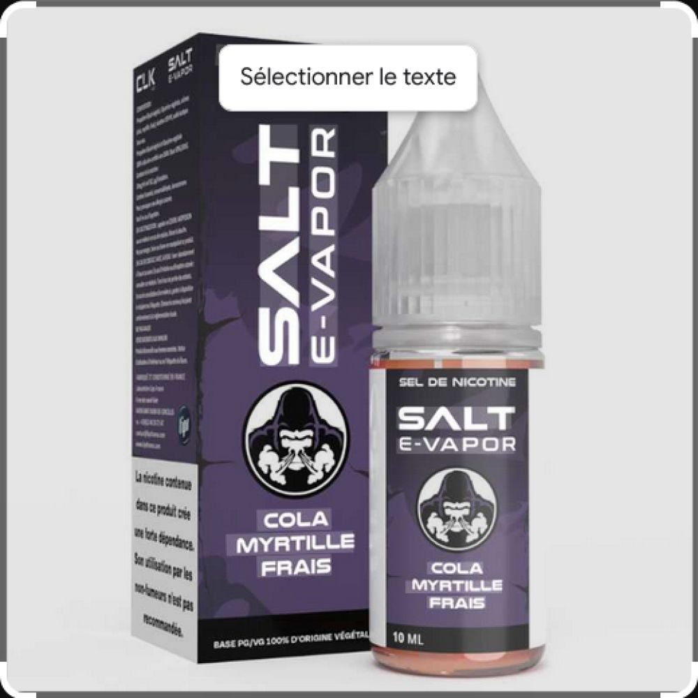 SALT COLA MYRTILLE FRAIS /10MG/10ML