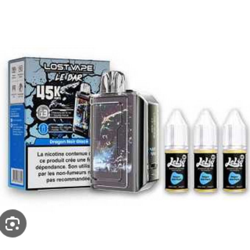 Puff  45k lost vapeDRAGON NOIR GLACEE  / LE BAR