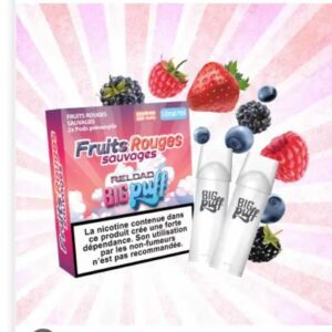 Pods Big Puff Reload Fruits Rouges Sauvages 20mg, Pack de 2